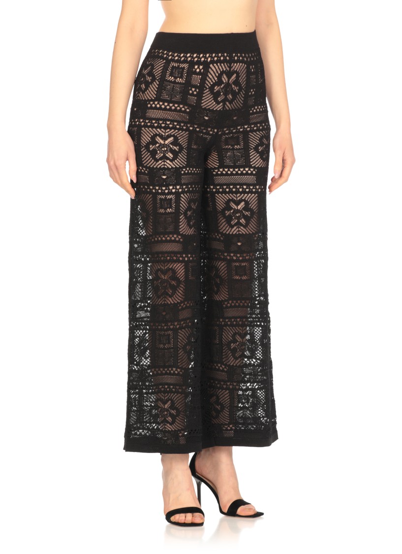 D Exterior D. Exterior Black Cotton Pants