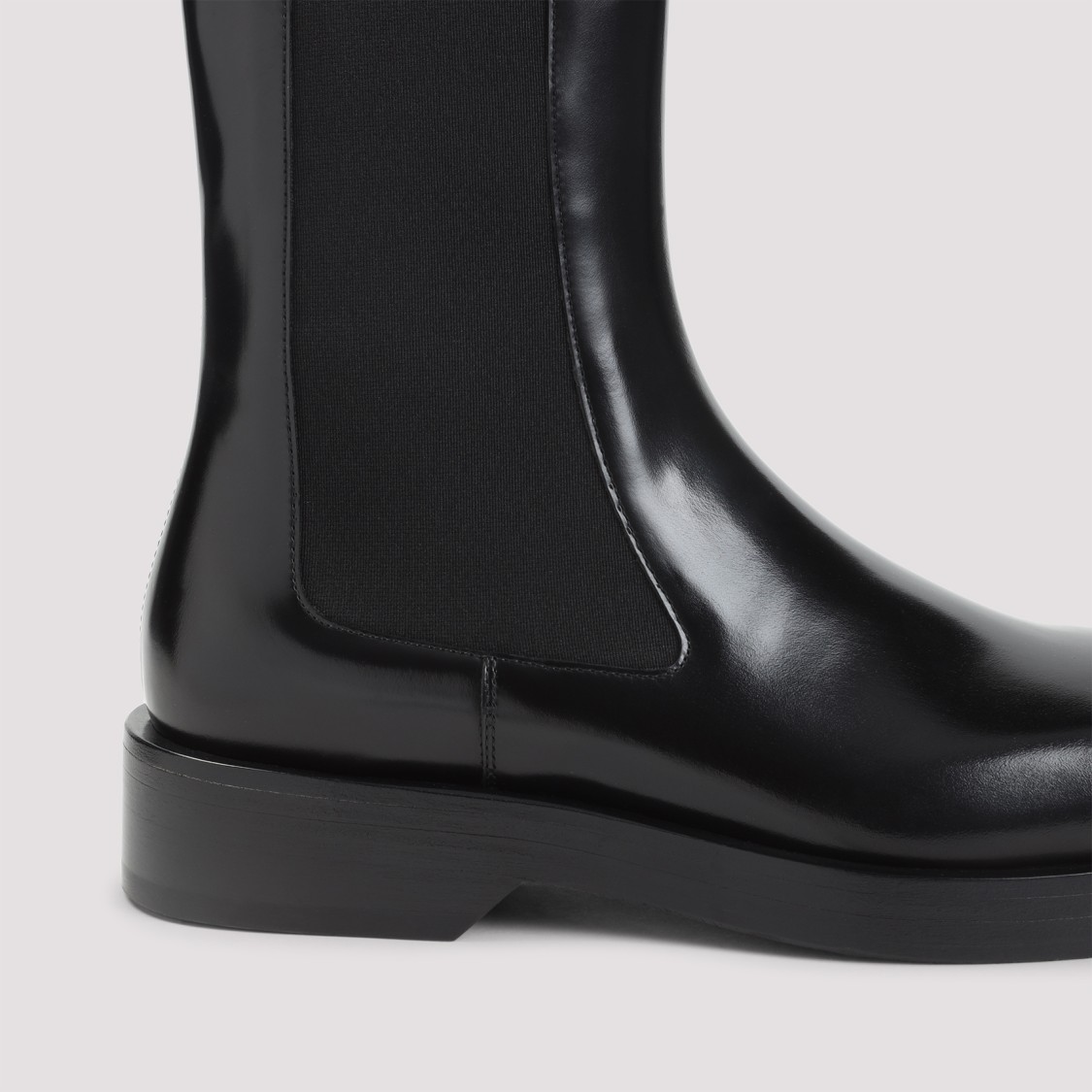 Jil Sander Calf Leather Chelsea Boots In Black