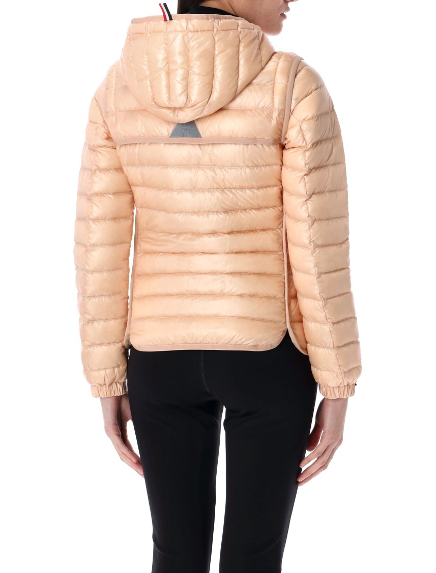 Moncler Karura 2-in-1 Hooded Short Down Jacket In Neutrals
