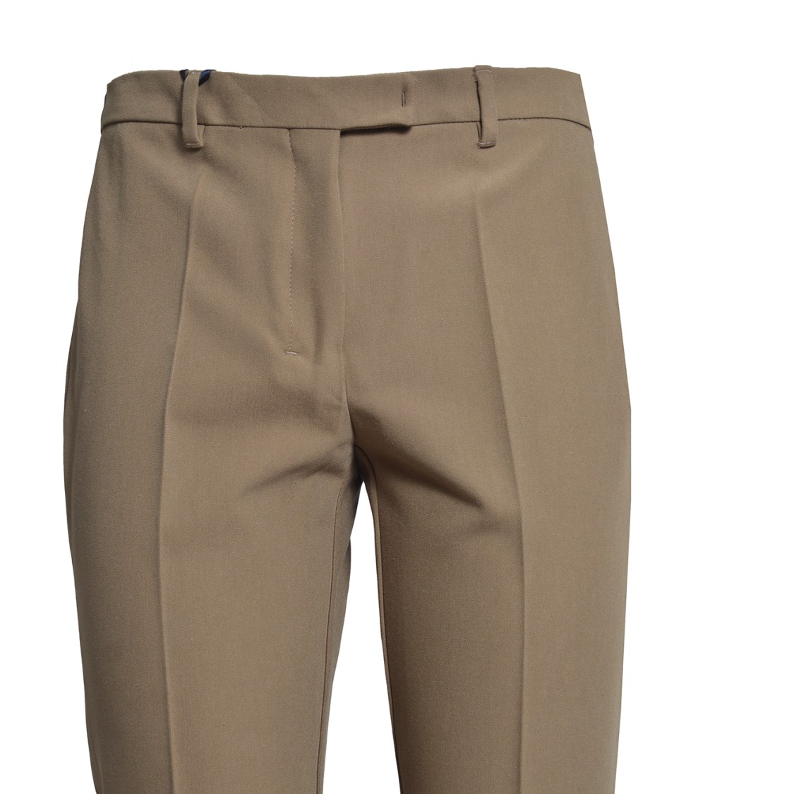 MAX MARA MAX MARA FATINA TROUSERS IN BROWN COTTON AND VISCOSE '