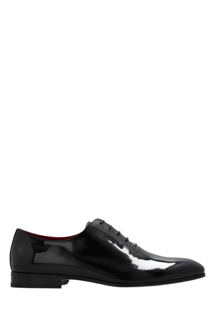 Ferragamo Mens Salvatore Gianbattista Patent-leather Oxford Shoes In Black