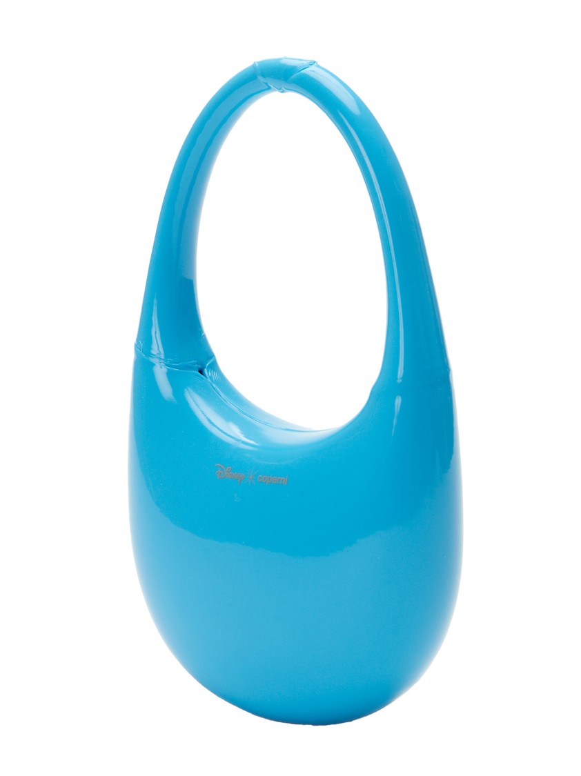 COPERNI COPERNI COBALT BLUE 3D PRINTED SILICONE SWIPE HANDBAG