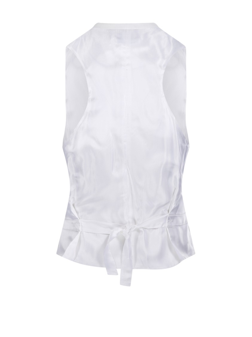 VICTORIA BECKHAM VICTORIA BECKHAM DEEP V-NECKLINE TAILORED WAISTCOAT