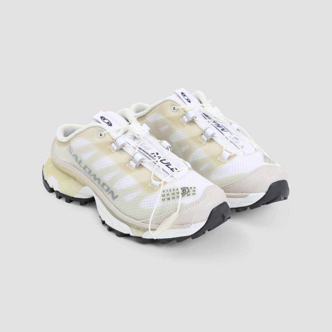 Mm6 By Maison Margiela X Salomon Mule Design Sneakers In Neutral