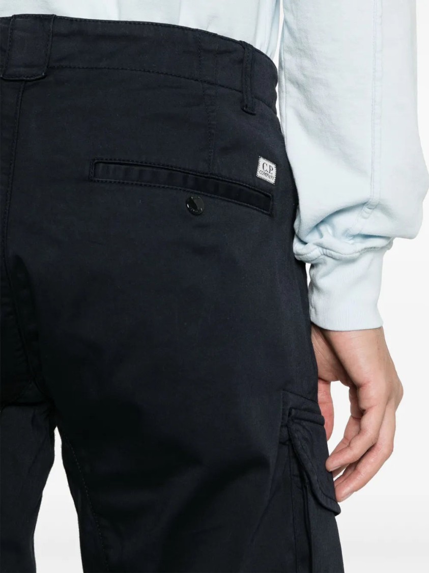 C.p. Company C. P. Company Man Shorts & Bermuda Shorts Midnight Blue Size 30 Cotton, Elastane In Black