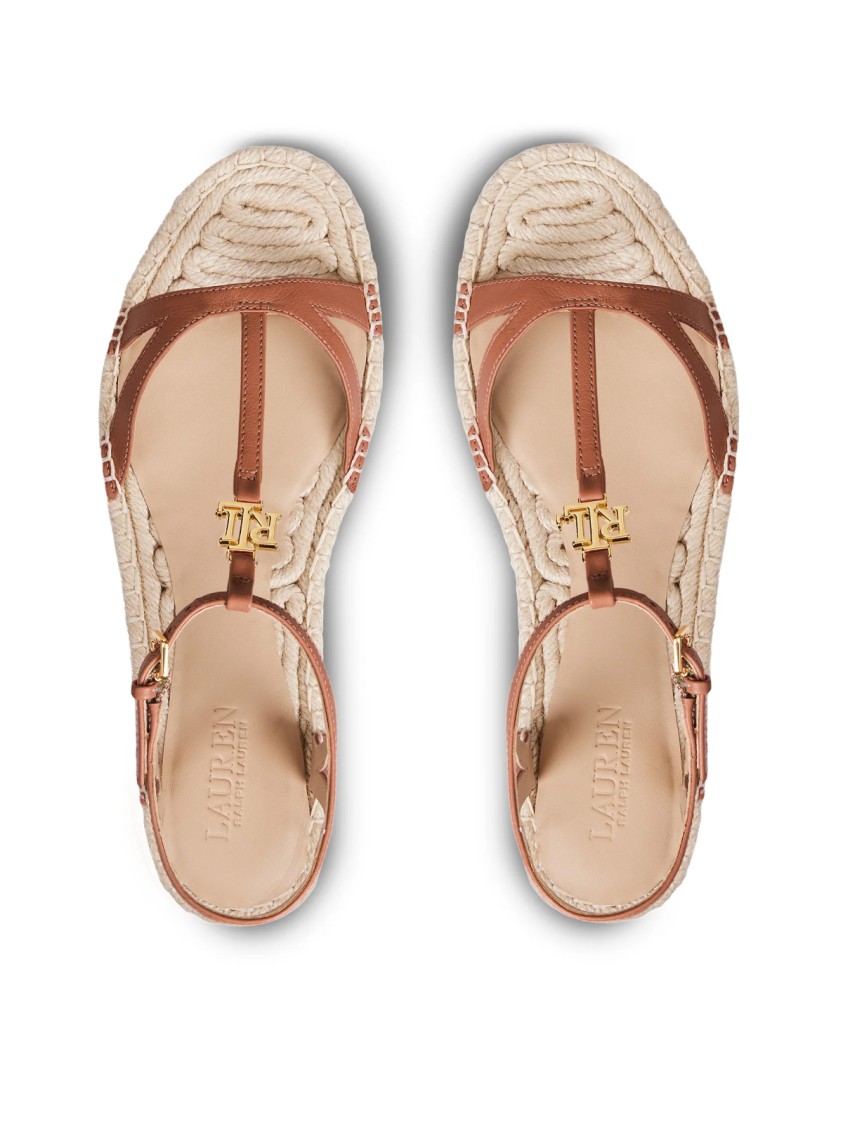 Polo Ralph Lauren Payton Espadrilles Sandals In Brown