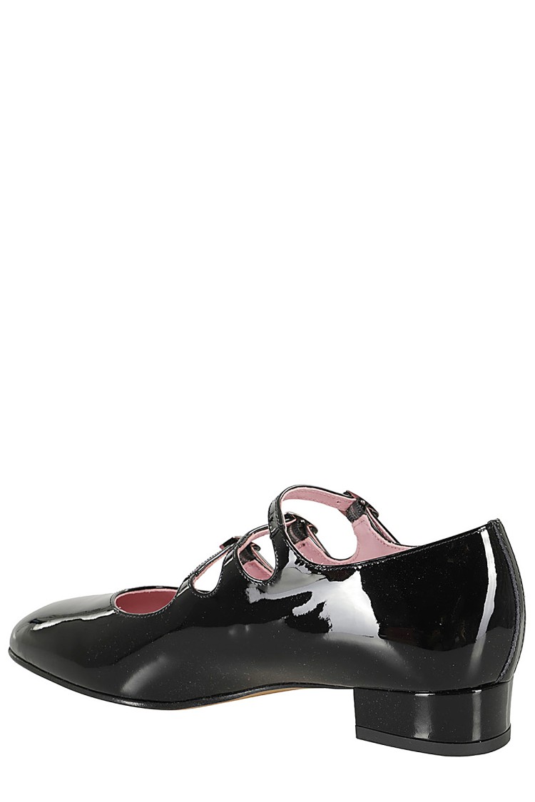 Carel Paris Timeless Mary Jane With Adjustable Straps And Low Heel In Black