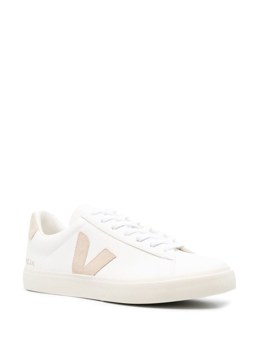 Veja Campo Low-top Sneakers With Suede Accents In White