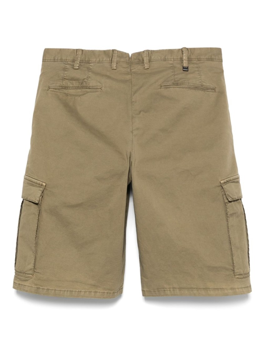 Pt Torino Relaxed Cargo Bermuda Shorts In Brown