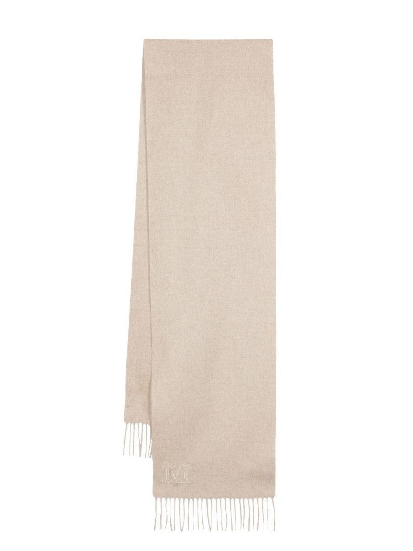 Max Mara Rectangular Scarf In Neutrals