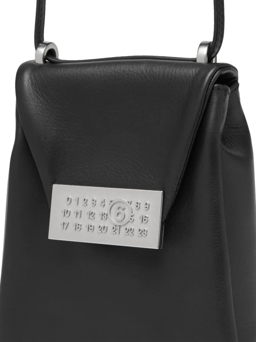 Shop Mm6 Maison Margiela Mm6 By Maison Margiela Small Numeric Shoulder Bag In Black