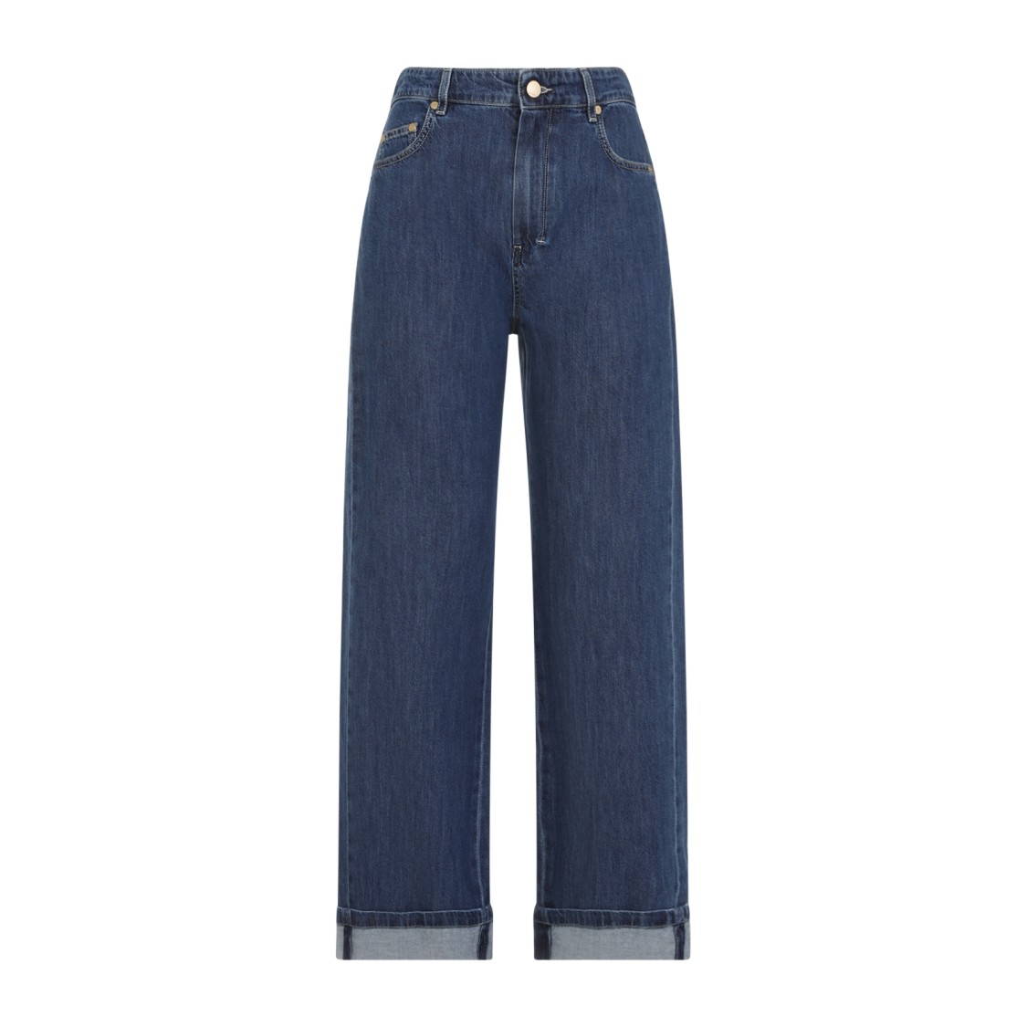 Max Mara Clear Medium Blue Wide-leg Eles Jeans