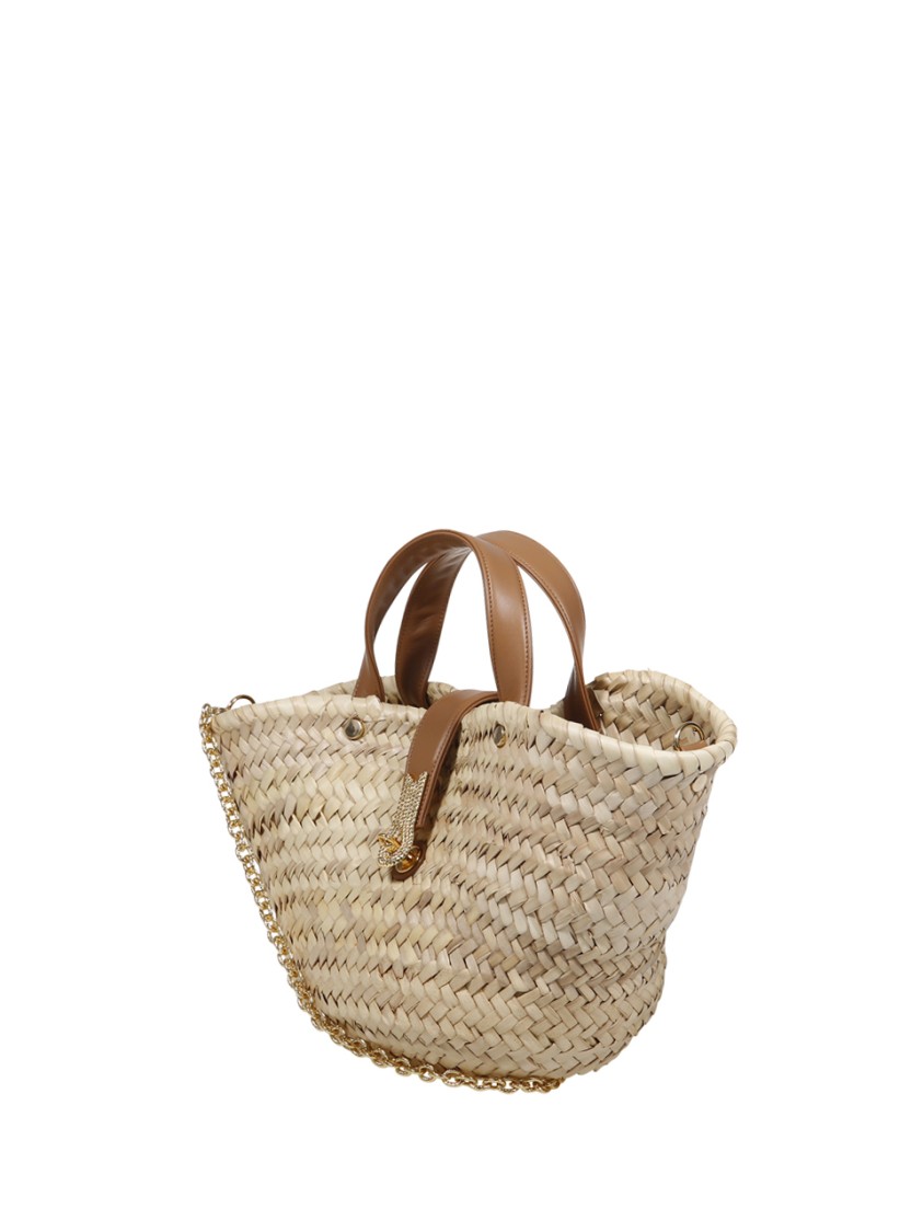 Amato Daniele Queen Basket Mini Bag In Neutrals