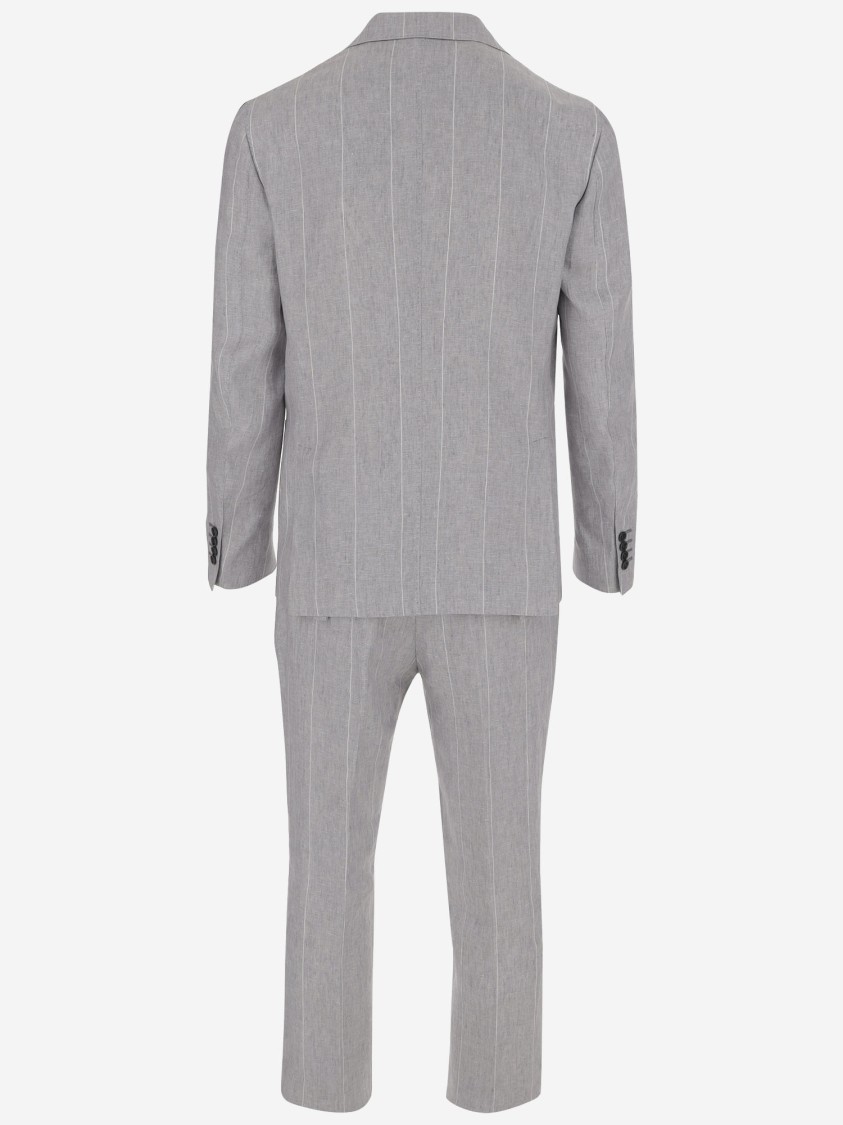 Brian Dales Linen Pinstripe Suit