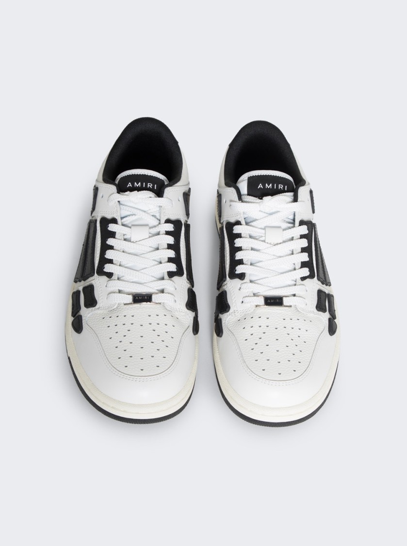 Shop Amiri Skel Top Low Sneaker White Black