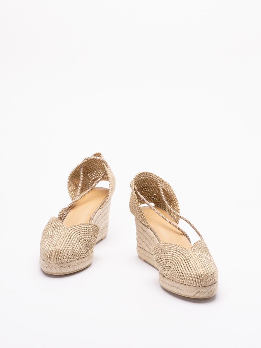 Castaã±er Castaner `cora/6/256` Wedge Espadrilles In Gold