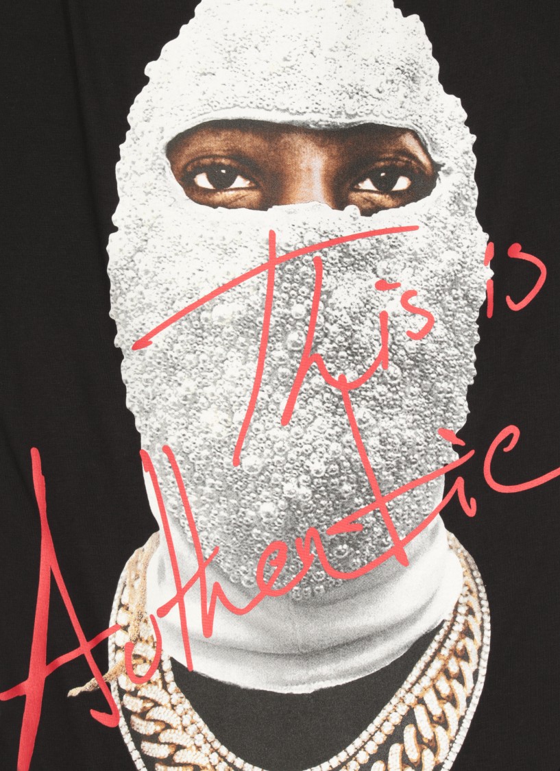 Shop Ih Nom Uh Nit Black Authentic Mask T-shirt