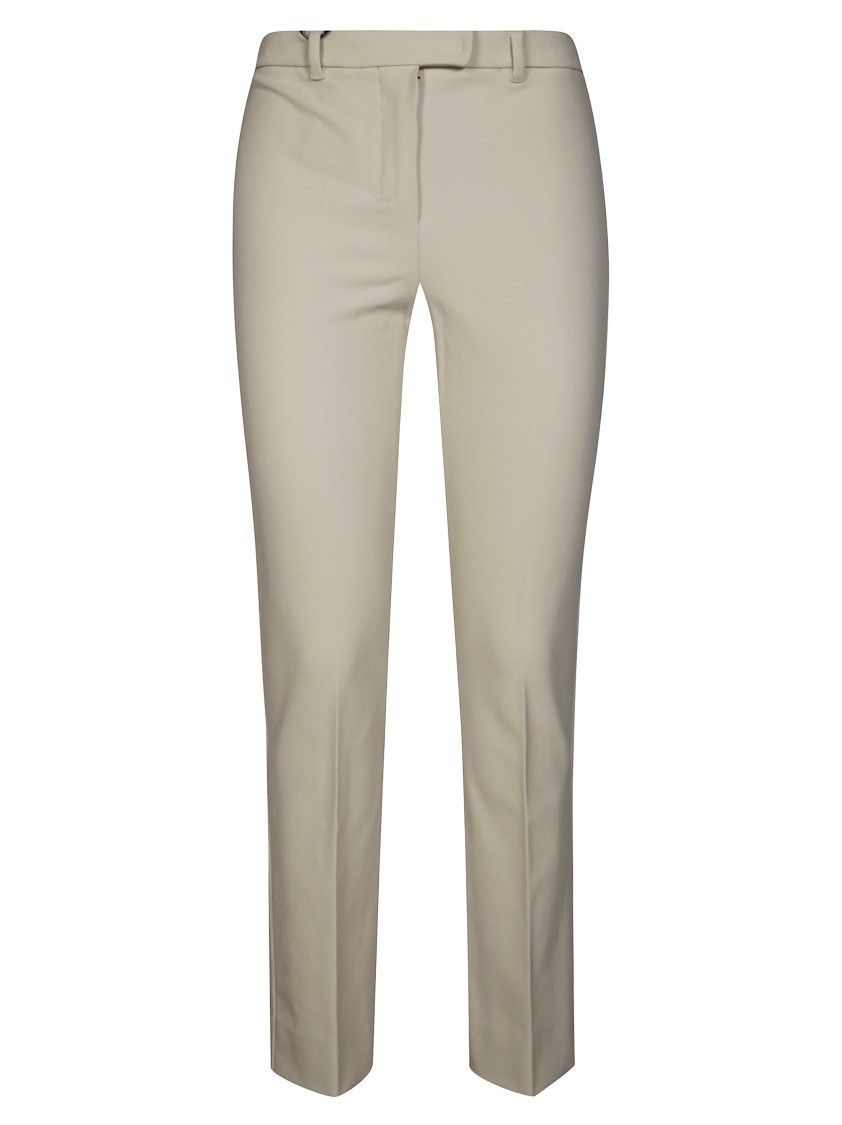 Max Mara Tailored Straight-leg Pants With Subtle Texture In Gray