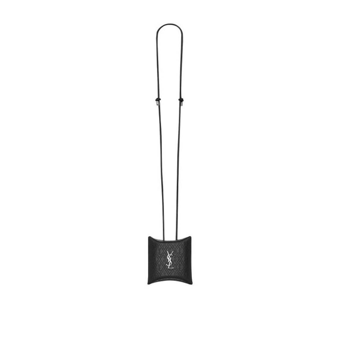 Saint Laurent Cassandre Airpods Case In Black