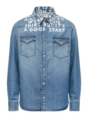 Mm6 By Maison Margiela Comfort Fit Denim Shirt With