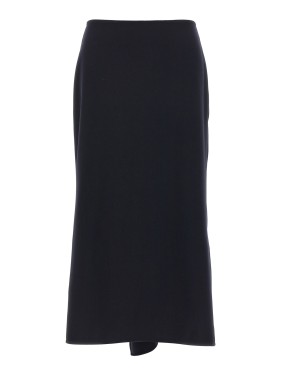 スカート Victoria Beckham Streamlined Black Skirt With Subtle Slit Victoria Beckham Streamlined Black Skirt With Subtle Slit