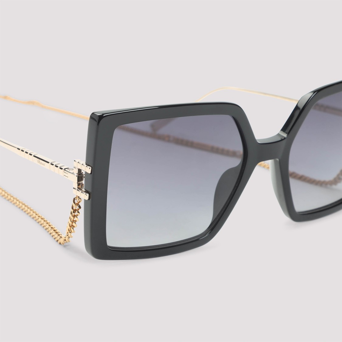 Chopard Bold Oversized Square Frame  Eyewear Ikch334 Sunglasses In Gray