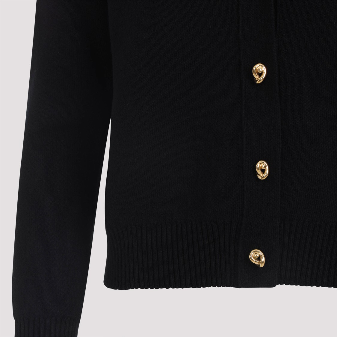 Bottega Veneta Wool Cardigan In Black