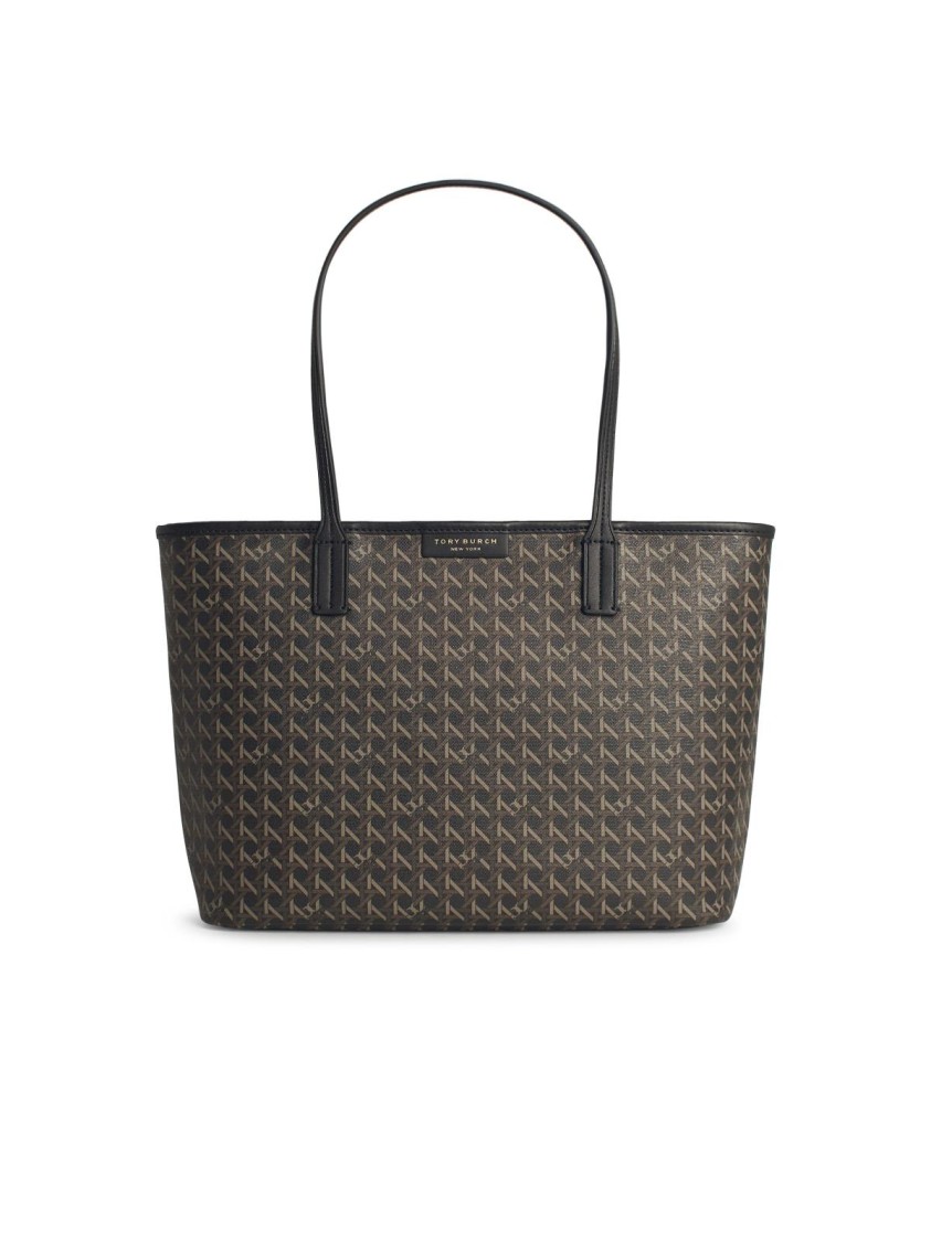 Tory Burch Small Coated Cotton Zip Tote Bag
