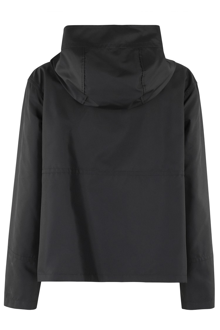 Fay Stretch Gabardine Caban In Black