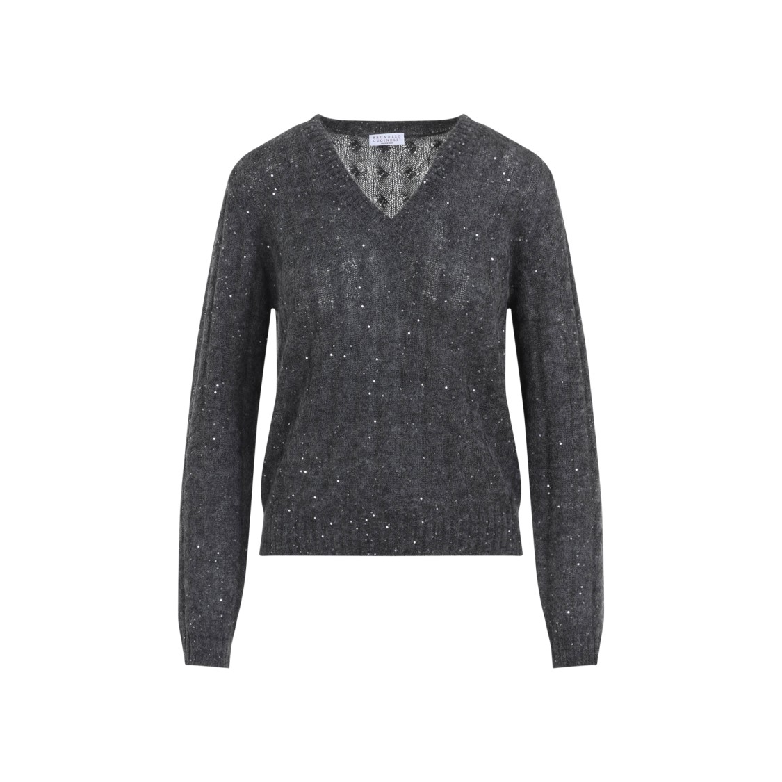Brunello Cucinelli V-neck Mohair Blend Sweater