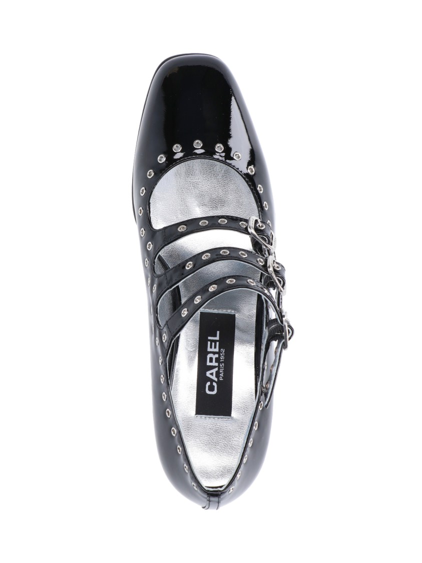 Shop Carel Mary Jane "camden" Pumps In Black Patent Leather