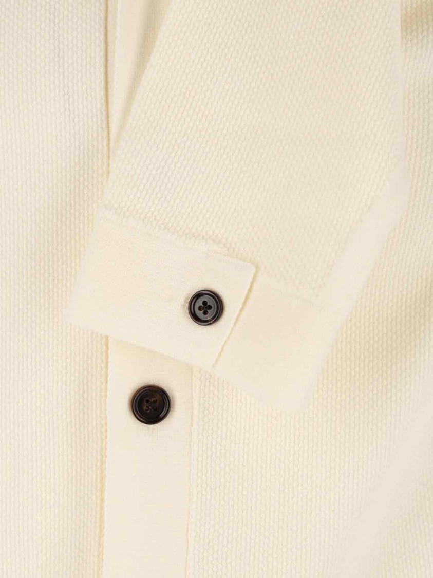 Shop Zegna Knit Shirt - Cream In Neutrals