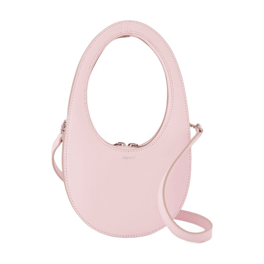 Shop Coperni Mini Swipe Crossbody - Leather - Pink In Neutrals