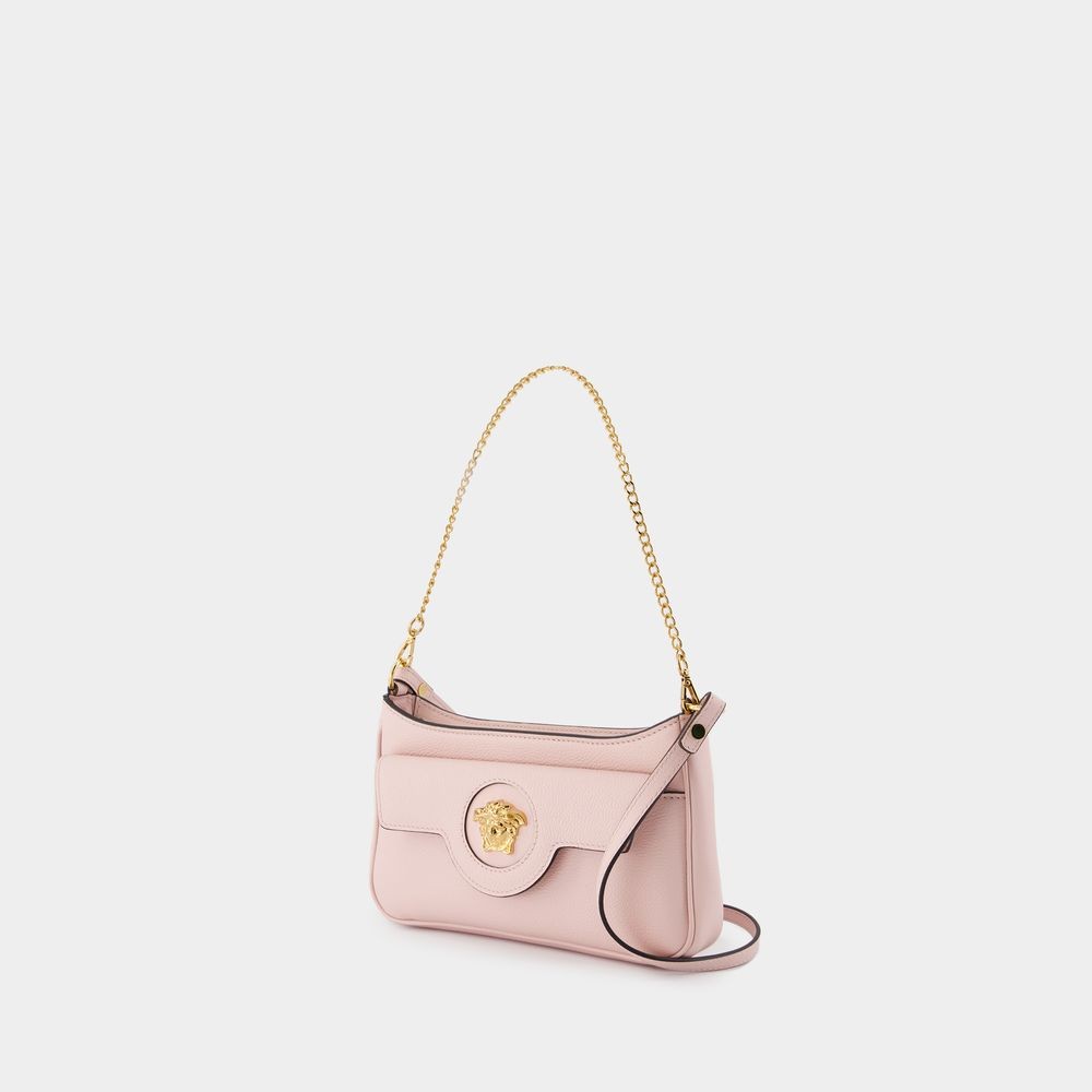 Versace Mini Vitello Shoulder Bag In Pink