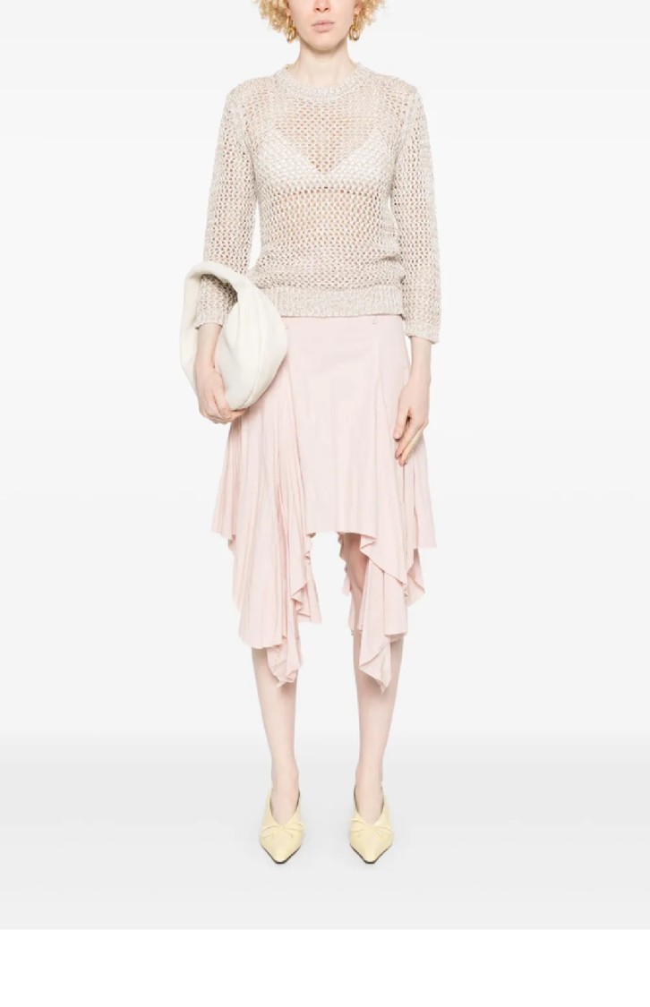 FABIANA FILIPPI FABIANA FILIPPI OPEN WEAVE KNIT SWEATER WITH RELAXED FIT