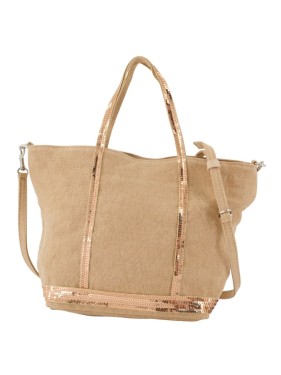Vanessa Bruno Cabas S Shopper Bag - Linen - Pink Tote Bag