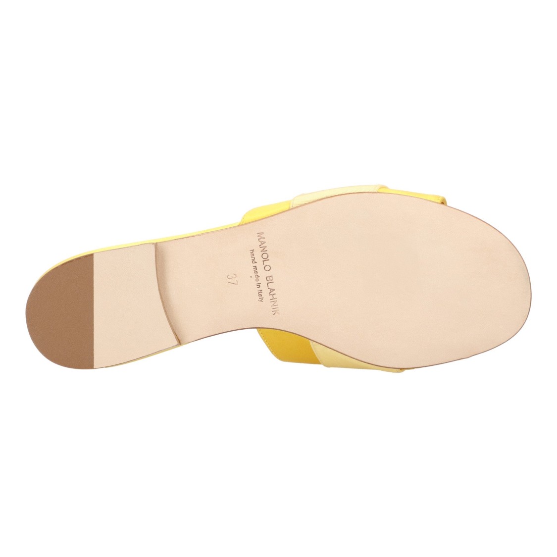 Manolo Blahnik Martamod Embellished Satin Mules In Gold