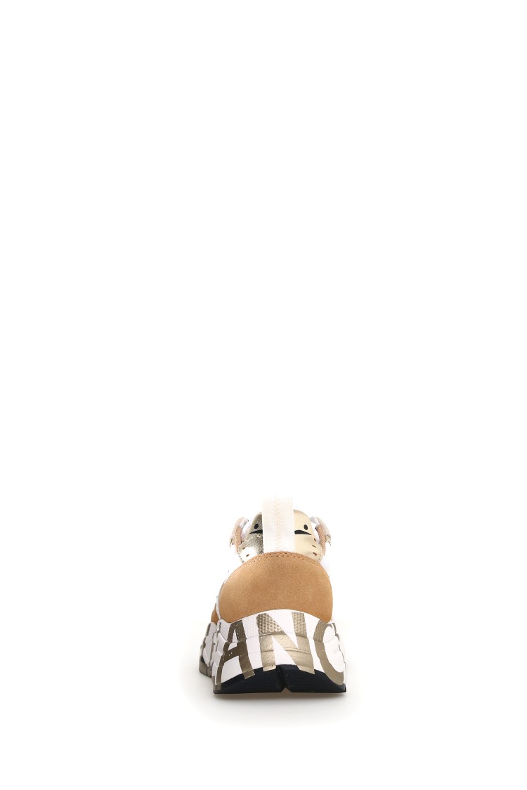 Shop Voile Blanche Chic Yellow Sneakers With Patent Details