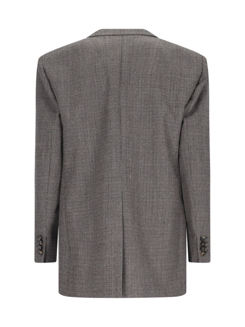 Stella Mccartney Ladies Grey Pinstripe Single-breasted Blazer In Grey
