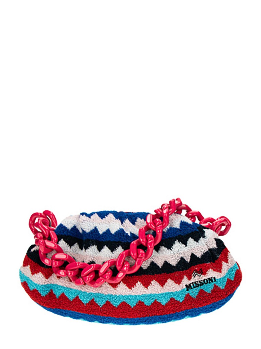 MISSONI MISSONI MEDIUM MISSONI CLUTCH WITH ZIGZAG PATTERN
