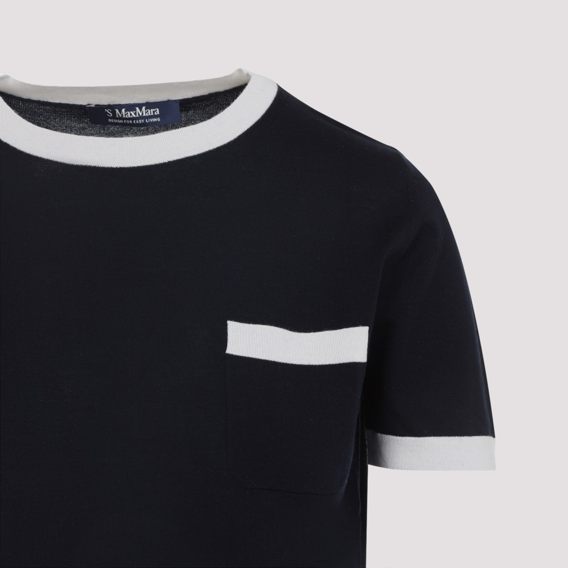 Max Mara Classic Black Virgin Wool T-Shirt | THE LIST Max Mara Classic Black Virgin Wool T-Shirt | THE LIST