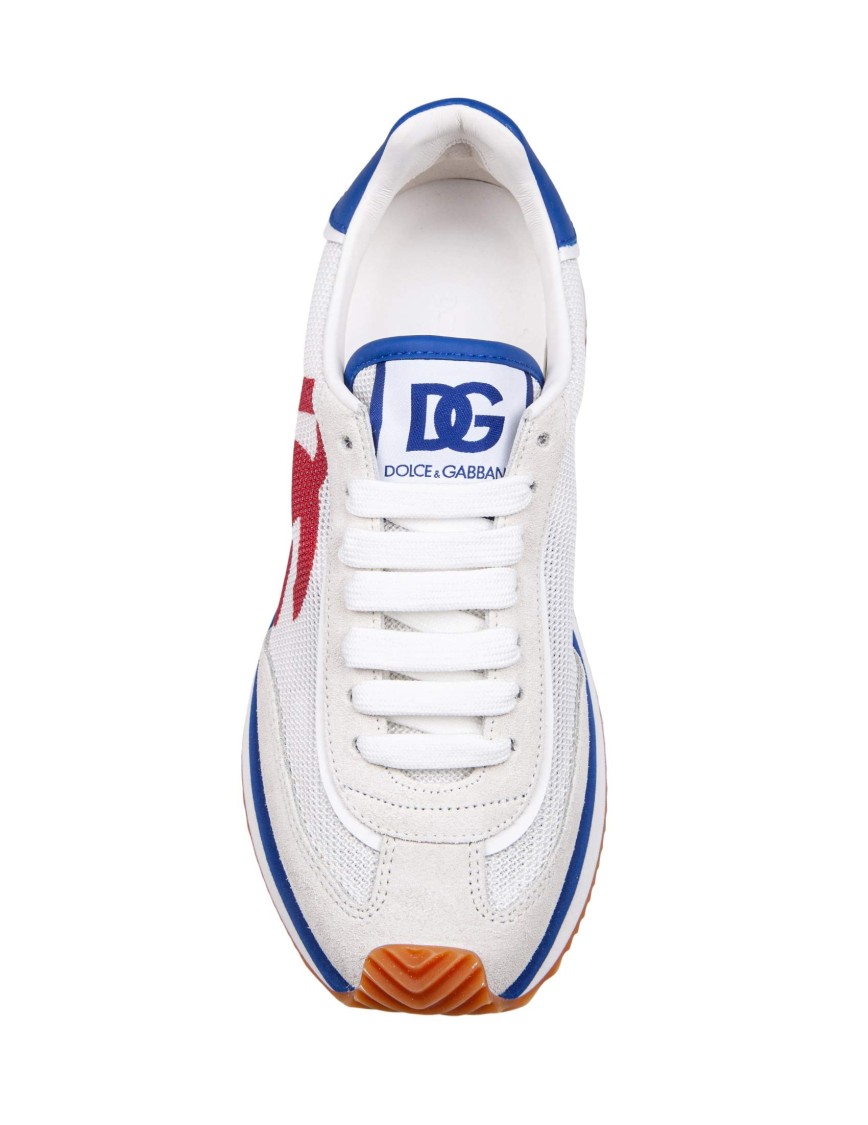 Dolce & Gabbana Cushion Low-top Sneakers Featuring Contrasting Elements In White