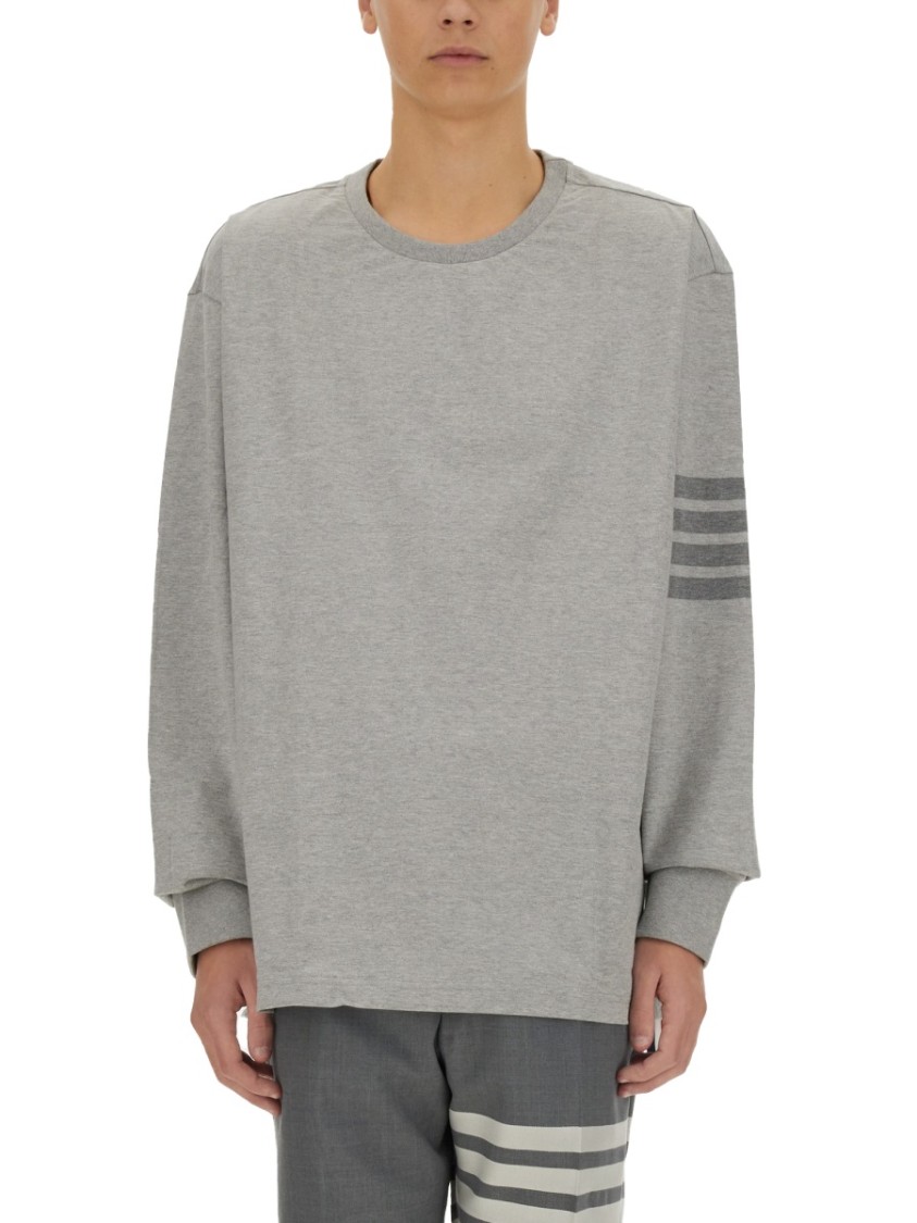 Thom Browne Men's 4bar Shirt In Grey