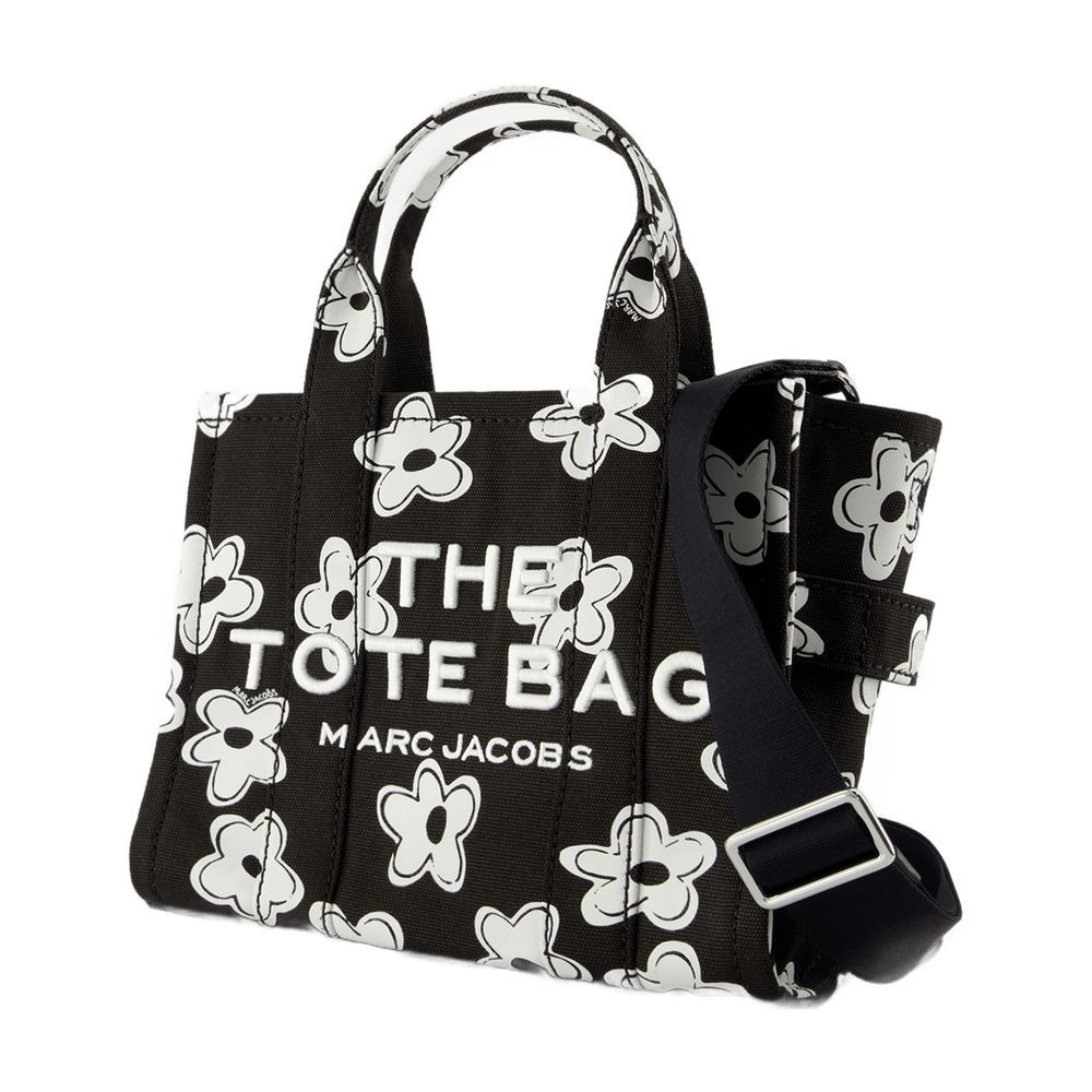 Shop Marc Jacobs The Small Tote - Cotton - Black