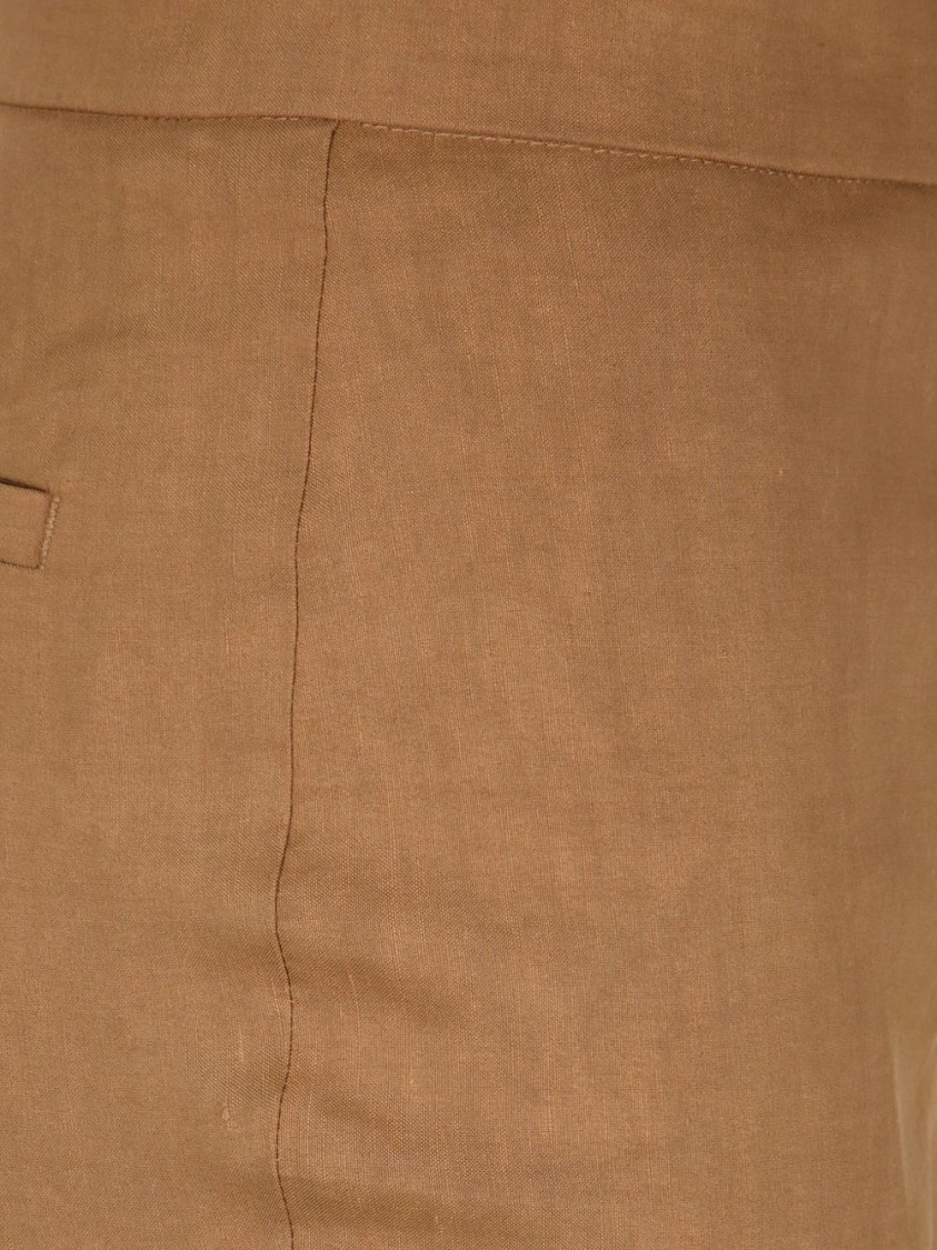 Pinko High-waisted Straight-leg Trousers In Viscose Blend