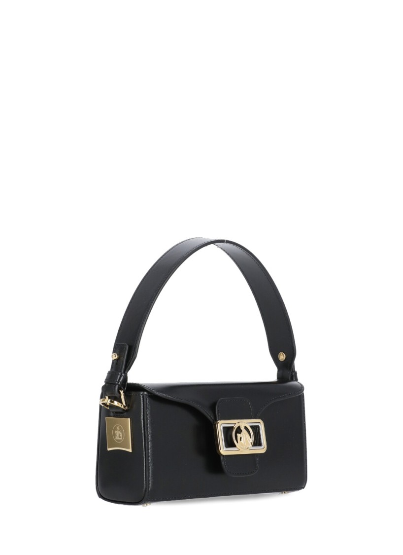 Shop Lanvin Nano Pencil Shoulder Bag In Black
