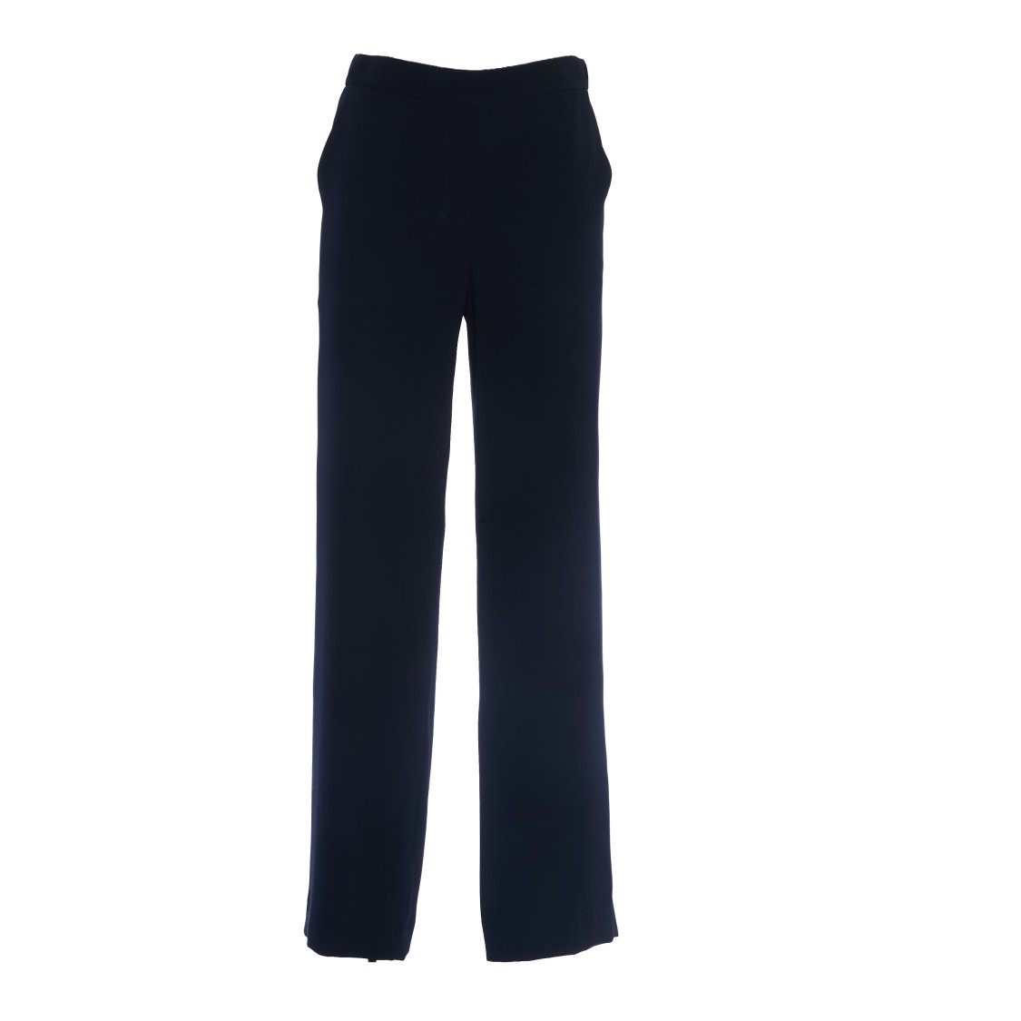 P.a.r.o.s.h Parosh Flowing Palazzo Pants With Elastic Waistband In Black