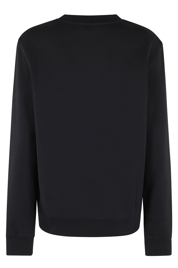 Apc A.p.c. Long-sleeve Organic Cotton Sweatshirt With Embroidered Logo In Black