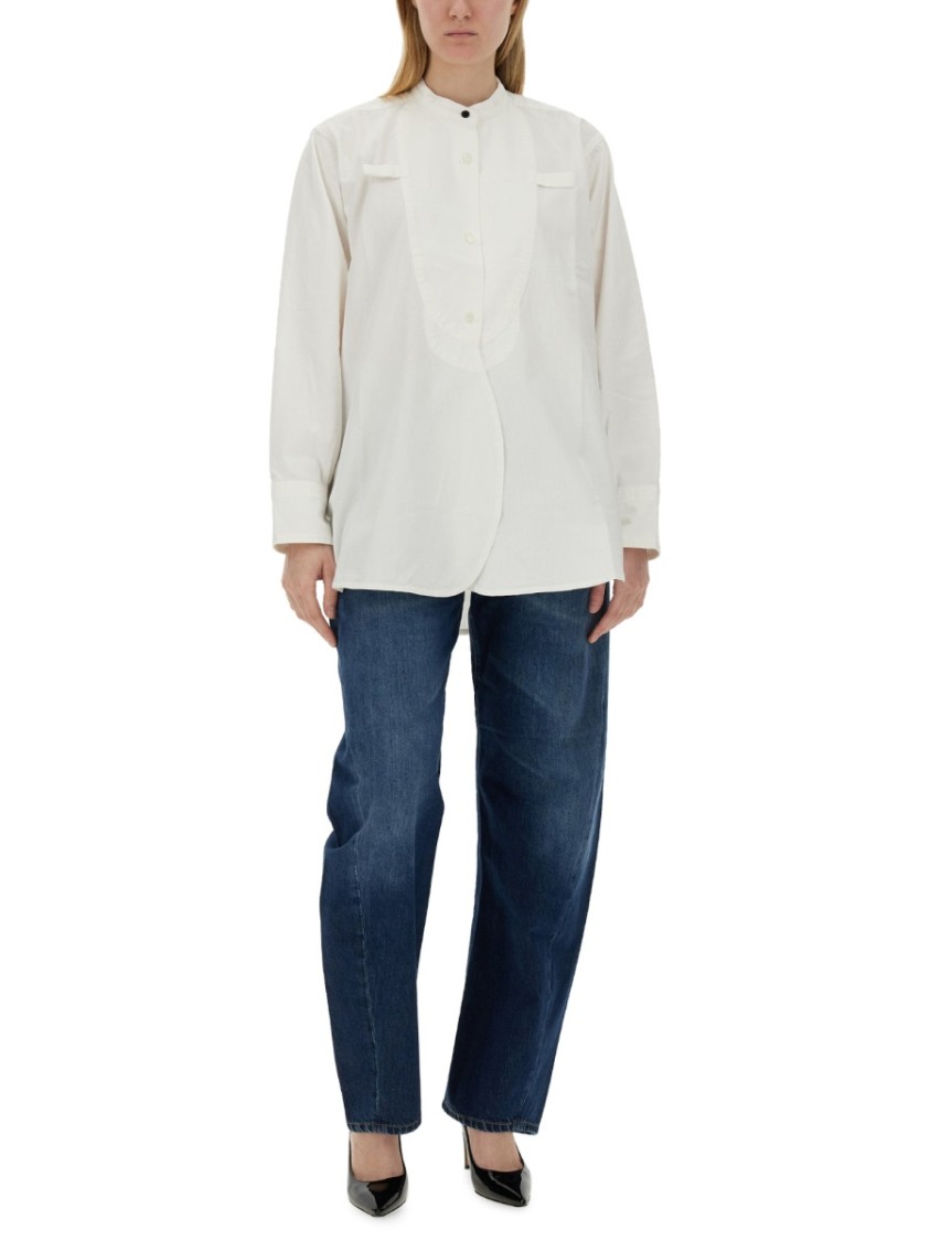 Shop Victoria Beckham Cotton Shirt In White