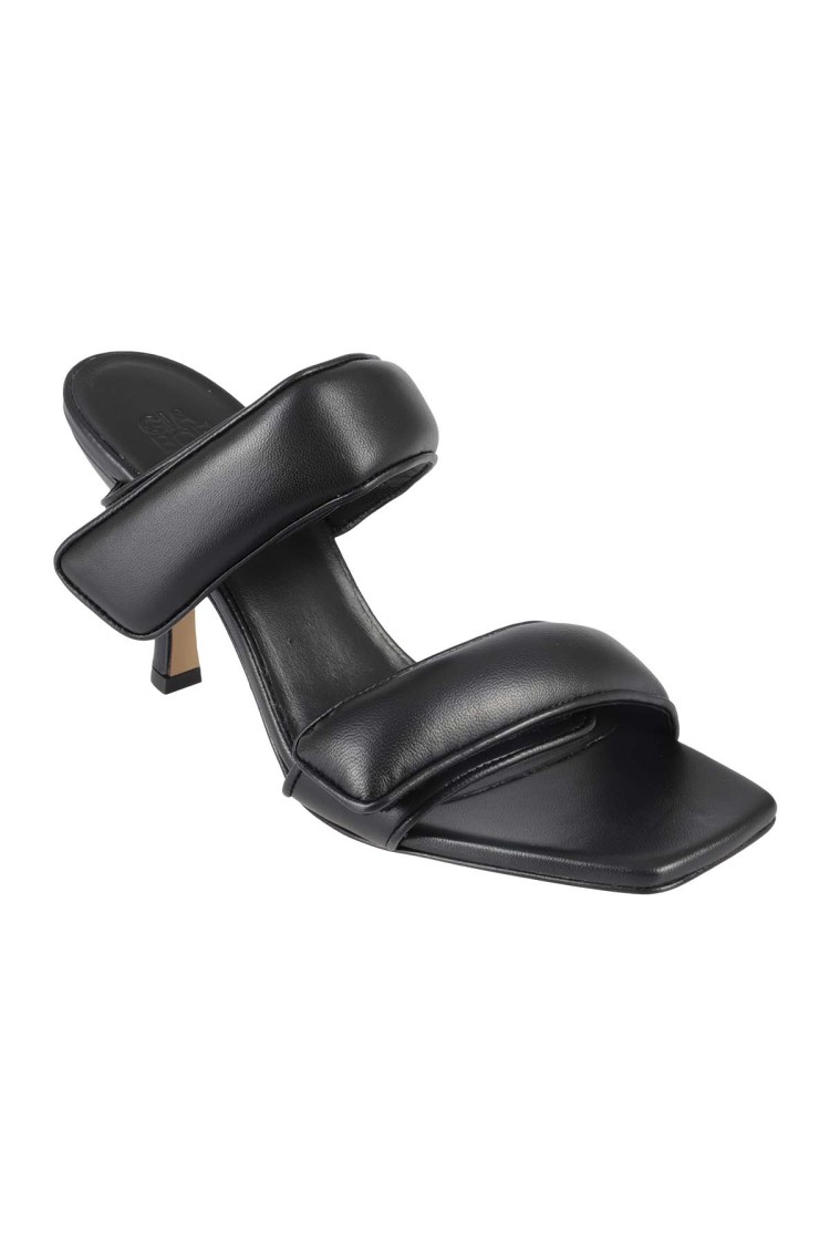 Gia Borghini Two Strap Sandals In Black